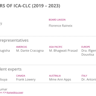 MEMBERS OF ICA-CLC (2019 – 2023)